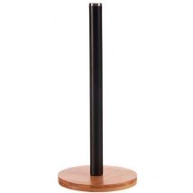 Porte papier toilette en bambou métal noir mat collection kinvara