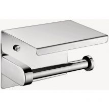 Porte Papier wc avec support téléphone - Chromé