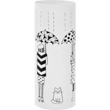 Porte-parapluie Femmes Acier Blanc