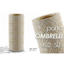 Porte-parapluies en céramique beige design cm 22 x 50 h
