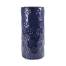 Argonauta - Porte-parapluie en céramique fleurs bleues design cm 50 h