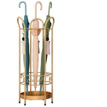 Sinbinta - Porte-parapluies, Porte-parapluies Rond pour entrée, Porte-parapluies en métal Moderne, Porte-parapluies avec Plateau d'égouttement