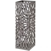 Porte-parapluies en métal gris mat 49 cm