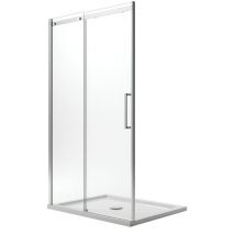 Idralite - Porte de douche avec easy-clean h 200 mod. Prime 130 cm verre transparent 8 mm vers gauche