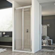 Idralite - Porte de douche pliante verre transparent h 198 mod. Urban 90 cm