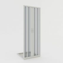 Porte paroi de douche pliante pvc réductible 185 cm mod. Giglio avec ouverture Centrale 110 cm