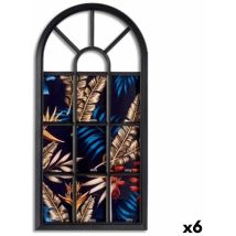 Giftdecor - Gift DecorPicture Holder de Wall Window Black Plastic Glass 34.5 x 2.5 x 69.5 cm (6 pcs.)