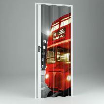 Porte pliante accordéon intérieur en pvc mod. Vera 115x214 cm Bus
