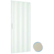 Porte accordéons pliante intérieur en kit en pvc mod. Simona Ivoire 1140 82x220 cm
