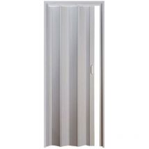 Porte accordéons pliante intérieur en kit en pvc mod. Simona Grise 82x210 cm