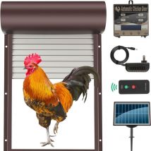 Aiperq - porte poulailler automatique solaire,accessoire poulailler,avec minuterie,pour équipement de sécurité agricole,Convient aux poulets,canards