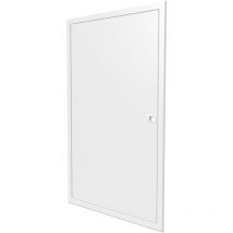 Porte en blanc pour bac encastré 2x13 modules - Finition affleurante - h. hors-tout 946 mm