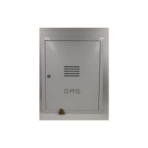 Porte pour compteur de mA thane en tA le galvanisA e 50x40 avec serrure et clA blanche
