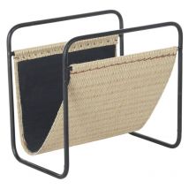 Dkd Home Decor - Porte-revues 39 x 26 x 36 cm métal noir naturel