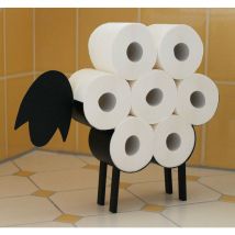 Distributeur de papier toilette Noir Métal Mouton Distributeur de rouleaux de papier toilette Distributeur de papier toilette indépendant