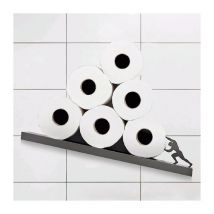 Porte-rouleau de papier toilette en acier inoxydable support creatif de rangement de mouchoirs de salle de bains Hercule porte-accessoires de salle