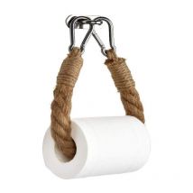 Porte-rouleau de papier toilette personnalisé en corde de chanvre, pour salle de bain, porte-rouleau de papier toilette, porte-rouleau de papier