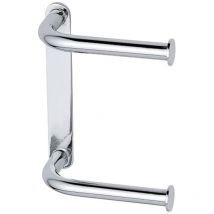 Porte-rouleau double en chrome poli - Inda