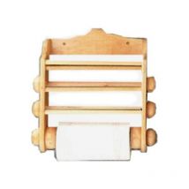 Calder - Porte-rouleau en bois de luxe 3 rouleaux Noyer