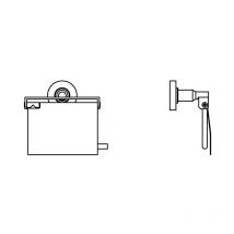 Papierrollenhalter iom A9127AA avec couvercle, chromé - Ideal Standard