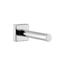 Porte rouleau papier wc - Matériau : Laiton - Platine : 50 x 50 mm - Profondeur : 135 mm - Décor : Chromé Itar
