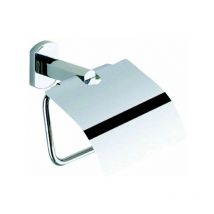 Porte-rouleau papier wc - Décor : Chromé - Hauteur : 141 mm - Largeur : 146 mm - Matériau : Acier inoxydable - Profondeur : 74 mm - OCMEI