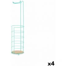 Berilo - Beryl Toilet Roll Holder Toilet Paper Mint Metal Bamboo 16.5 x 63.5 x 16.5 cm (4 pcs)