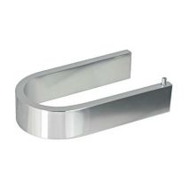 Koh-i-noor - Porte-rouleaux wc materia en aluminium brillant éloxé chromé - 14,8 x 7,6 x h3 cm - avec adhésif 3M