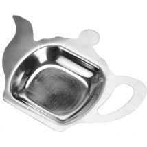 Basic - Porte-sachet de thé Théière en acier inoxydable