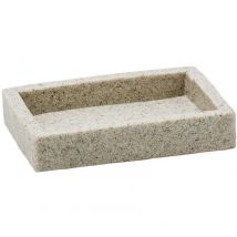 Metaform - Porte-savon d'appui sablé en polyrésine support pour savon mod. Syl