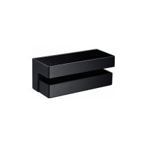 Porte-savon frontal pvc noir