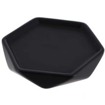 Porte savon gres forme losange - noir - Tendance