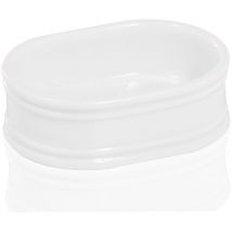 Metaform - Porte-savonsavon à poser blanc en porcelaine mod. impero