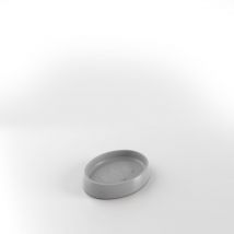 Porte-savonsavon à poser gris brouillard en porcelaine mod. Bird