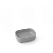 Porte-savonsavon à poser gris en résine mod. Pod