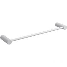 Porte-serviette 50cm tubo inox blanc 1 barre