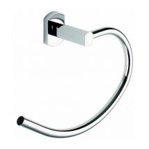 Ocmei - Porte serviette anneau - Décor : Chromé - Hauteur : 157 mm - Largeur : 200 mm - Matériau : Acier inoxydable - Profondeur : 74 mm