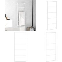 Vidaxl - Porte-serviette Blanc 45x10x115 cm Acier - porte-serviette - porte-serviettes - Home & Living - Blanc