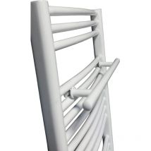 Porte-serviette coda pour sèche-serviette blanc