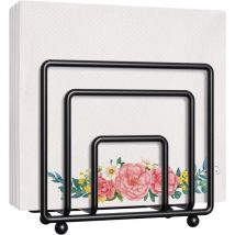 Porte Serviette De Table,Support Serviette Papier,Porte-Serviettes De Table,Porte-Serviettes En Papier pour Table,Plan de Travail ou Bureau,la Salle