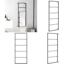 Porte-serviette Noir 45x10x115 cm Acier - porte-serviette - porte-serviettes - Home & Living - Noir
