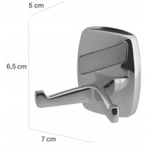 Porte-manteau Oregon – Patère en acier inoxydable chromé – Fixation murale – BISK