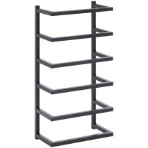 Porte-serviette portant standard échelle salle de bain 48 cm acier noir