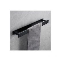 Porte Serviette Salle de Bain, Auto-Adhésif Support Serviette 40cm Porte-Serviettes sus 304 Acier Inoxydable, Noir