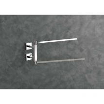 Porte-serviettes double articulé Capannoli Nook NK111 33V Chromé