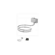 Velvet Support Sèche-Cheveux Acier Chromé Vis Adhésives 015111 - Feridras