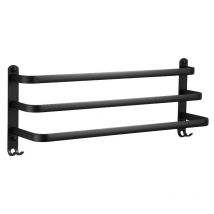 Porte-serviettes de salle de bain mural, porte-serviettes autoportant, accessoires de salle de bain, porte-serviettes de salle de bain sans perçage
