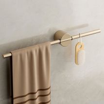 Porte-Serviettes De Salle De Bain Sans PoinçOnnage, Porte-Serviettes En Aluminium, Minimaliste, LéGer, De Luxe, à Tige Unique (Or 50 Cm)