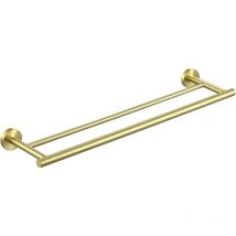 Porte-serviettes Double porte-serviettes Salle de bains Porte-serviettes de bain Porte-serviettes Porte-serviettes en acier inoxydable SUS304