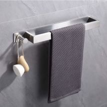 Ahlsen Porte-Serviettes en Acier Inoxydable, Porte Serviette d'invités Auto-adhésif sans perçage, Porte-Serviettes de Bain adhésif avec Crochets pour